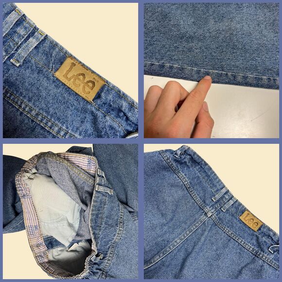 90s Lee 16P highrise jeans, vintage USA-made medium wash denim pants - Picture 5 of 7